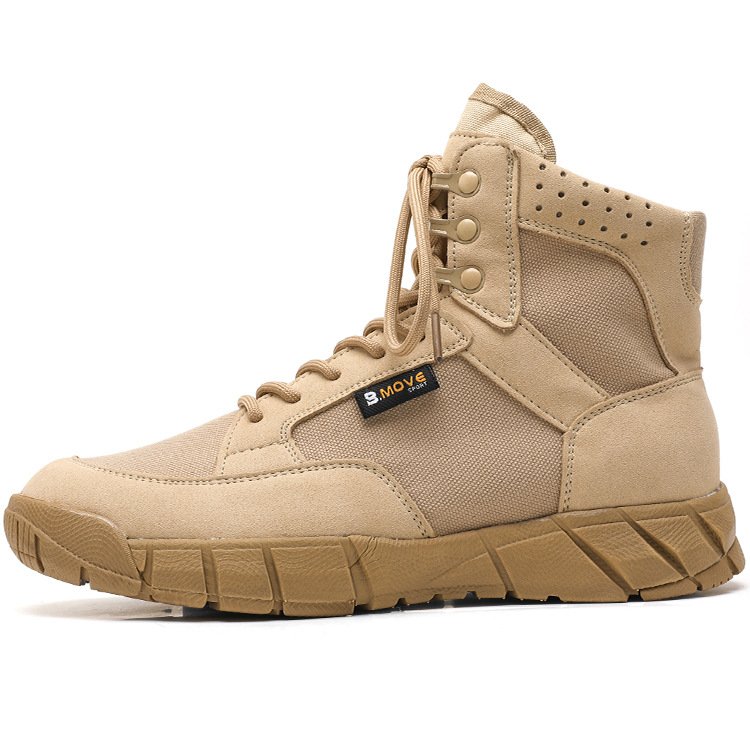Hight-Top Mens American Cavas Waterproof Men'S Hiking boots Canvas Sneakers Boots American Desert Jungle Boots