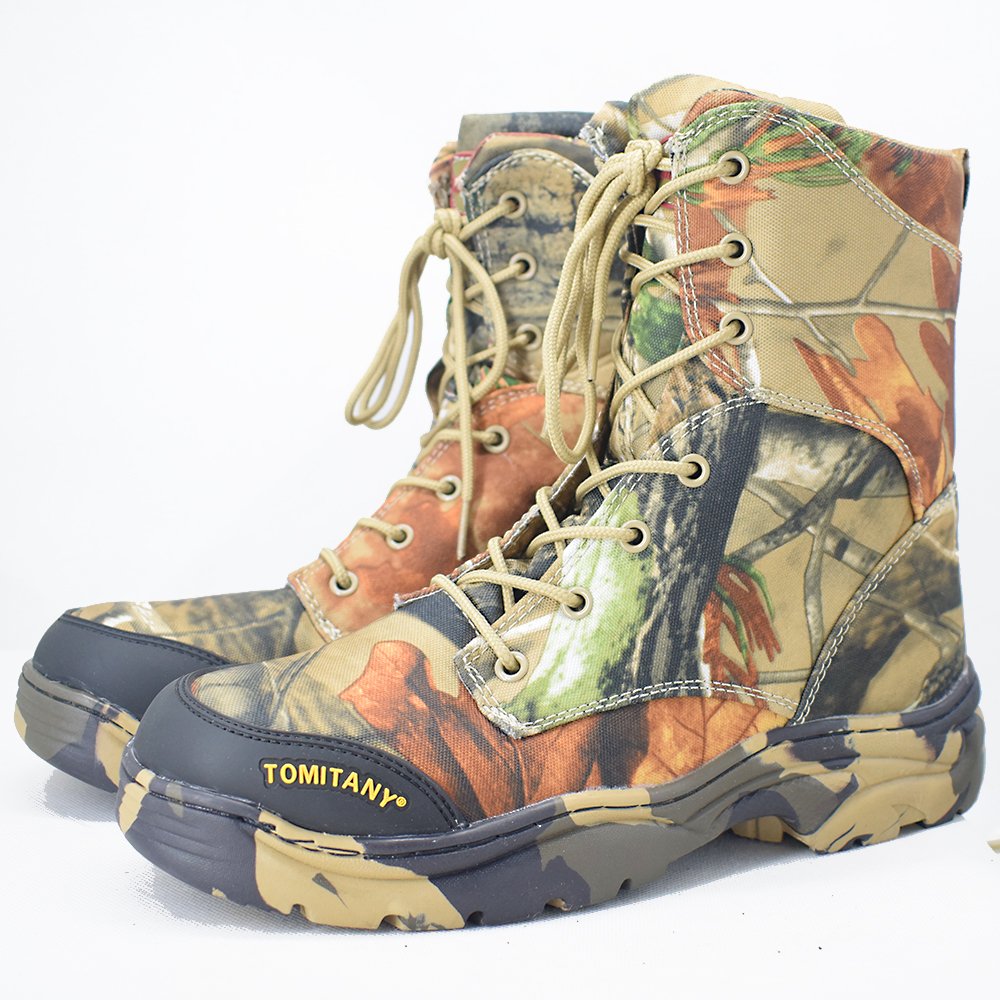 High Quality Wholesale Waterproof Hunting Boots Camouflage Hiking Outdoor Shoes Mens Boots