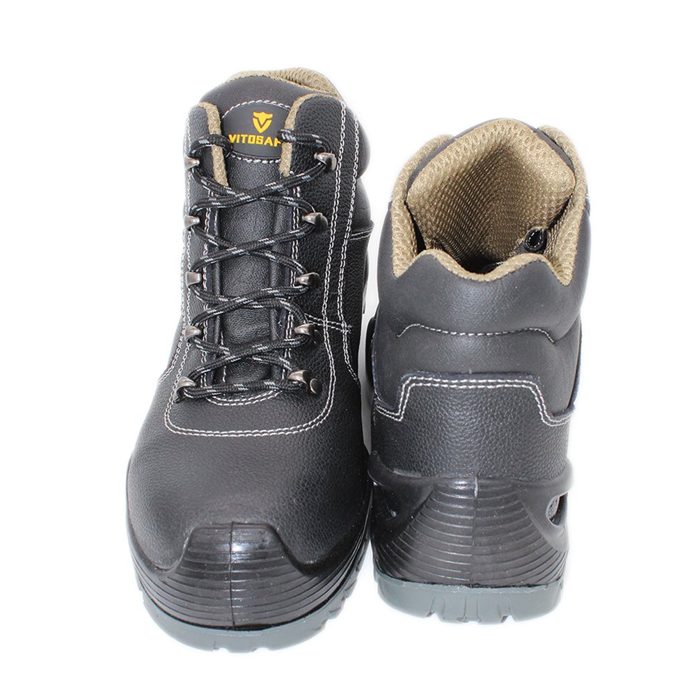 Cheap brand anti nail anti-static steel toe men work safety shoes boots