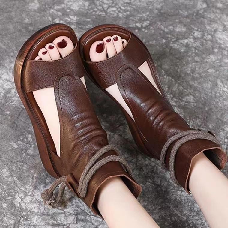 2024 New Design Woman Platform Boots Pumps Wedge Heels For Ladies chaussures femmes Heeled Sandals