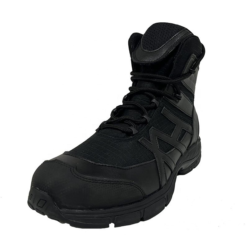 Factory New design promotional leather boots men's casual training boots high quality men's shoes gluing process
