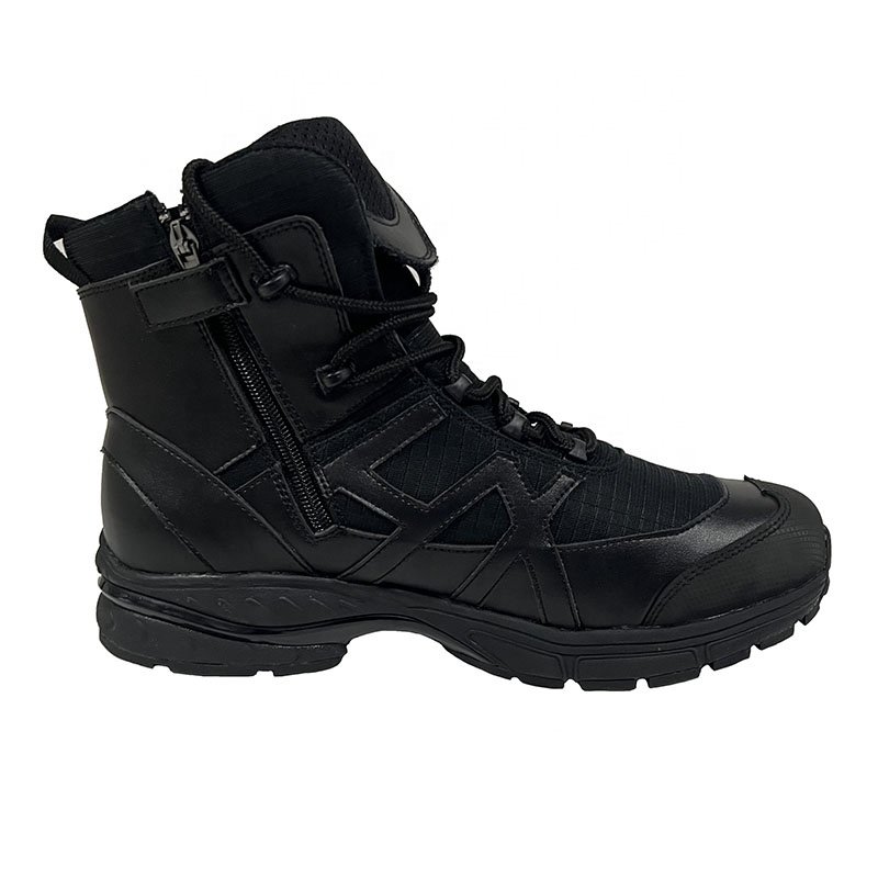 Factory New design promotional leather boots men's casual training boots high quality men's shoes gluing process