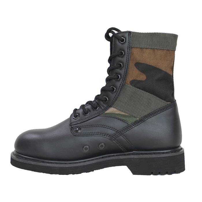 men's tactical hiking oxford leather boot Outdoor Jungle Training Camouflage Leather Boots