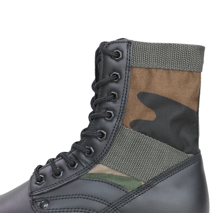men's tactical hiking oxford leather boot Outdoor Jungle Training Camouflage Leather Boots