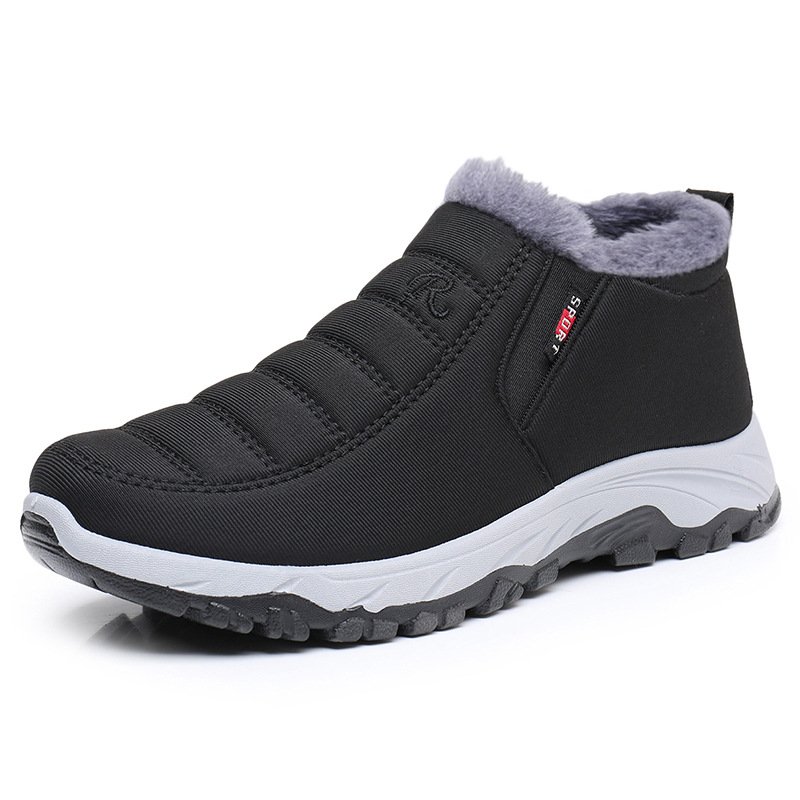 Gum out-sole Fur Lined men's winter Snow Boots Ankle Boots Outdoor winter warm shoes for men discount price