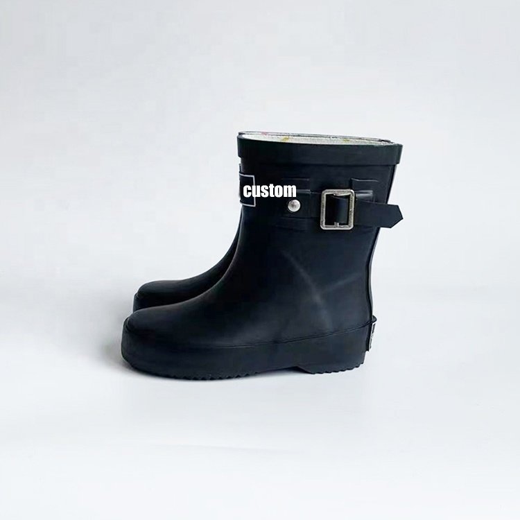 Waterproof Girls Rubber Kids Wellies Gumboots for Custom Children's Rubber Wellington Rain Boots Kids Rain Boots