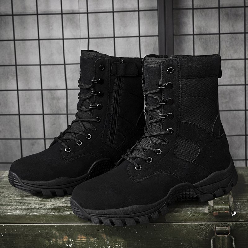 Men's Winter Waterproof Lightweight Tactical Boots High Quality Desert Jungle Training Shoes Zip Summer Outdoor Wholesale