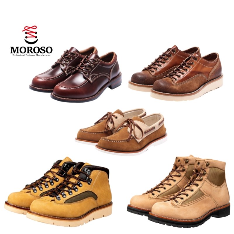 Brown Martin Boots Men's Autumn Low-top Work Wear Large Head Leather Shoes leather boots for men man shoes