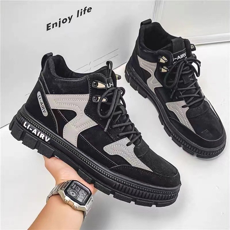 Men's shoes autumn and winter 2024 new labor protection trendy shoes men's outdoor sports boots
