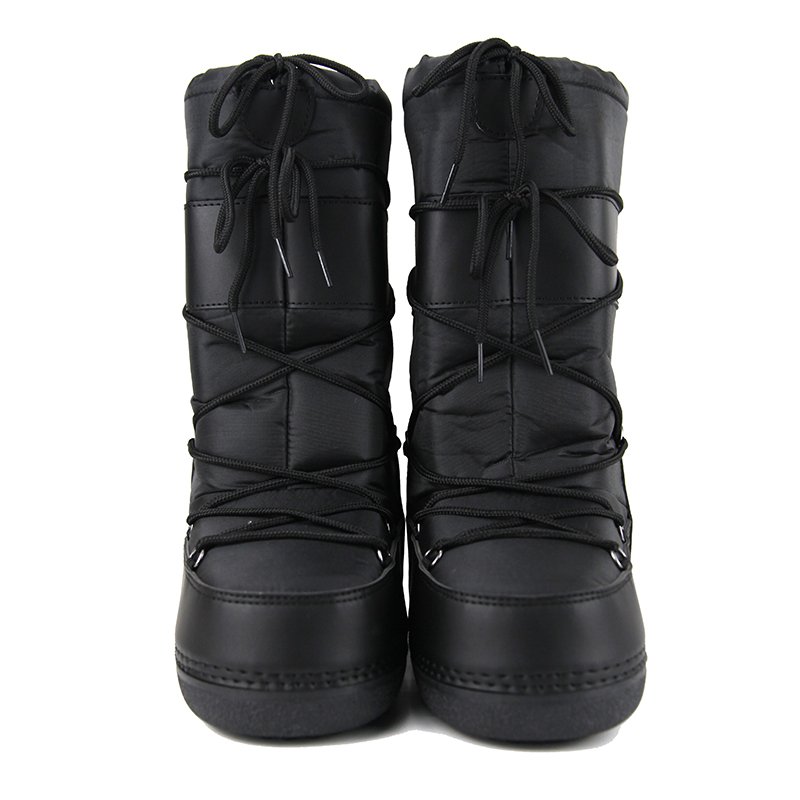 Classic ladies winter snow boots cotton lining warmly outdoor shoes