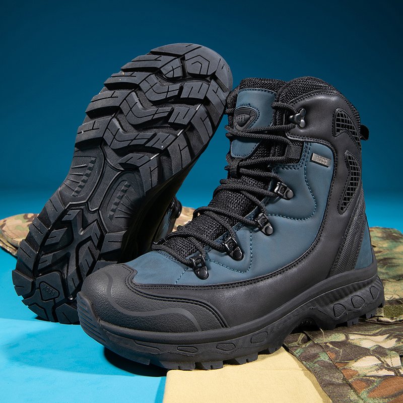 Men's Outdoor High-Top Riding Boots Waterproof and Warm Breathable for Summer Sports Hiking and Snow Riding for Winter Spring