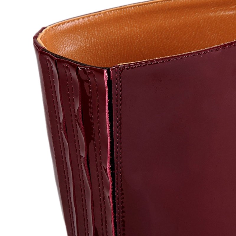 Popular matching fashion apparel hottest design high heel delicate zipper decoration luxurious lady leather boots waterproof