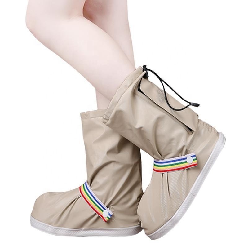 Wholesale rubber galoshes waterproof rain overshoes rain shoe cover Reusable Waterproof Rain Snow Boot cover