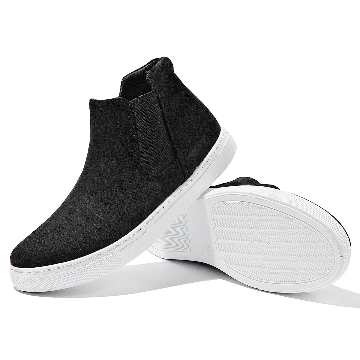 High Quality Microfiber Material Non-Slip Flat Sole Suede Ankle Snow Boots Slip On Casual Women Boots
