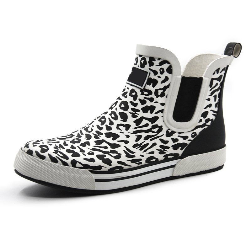 High quality rubber boots waterproof women elastic band welly Chelsea rain boots for women wholesale