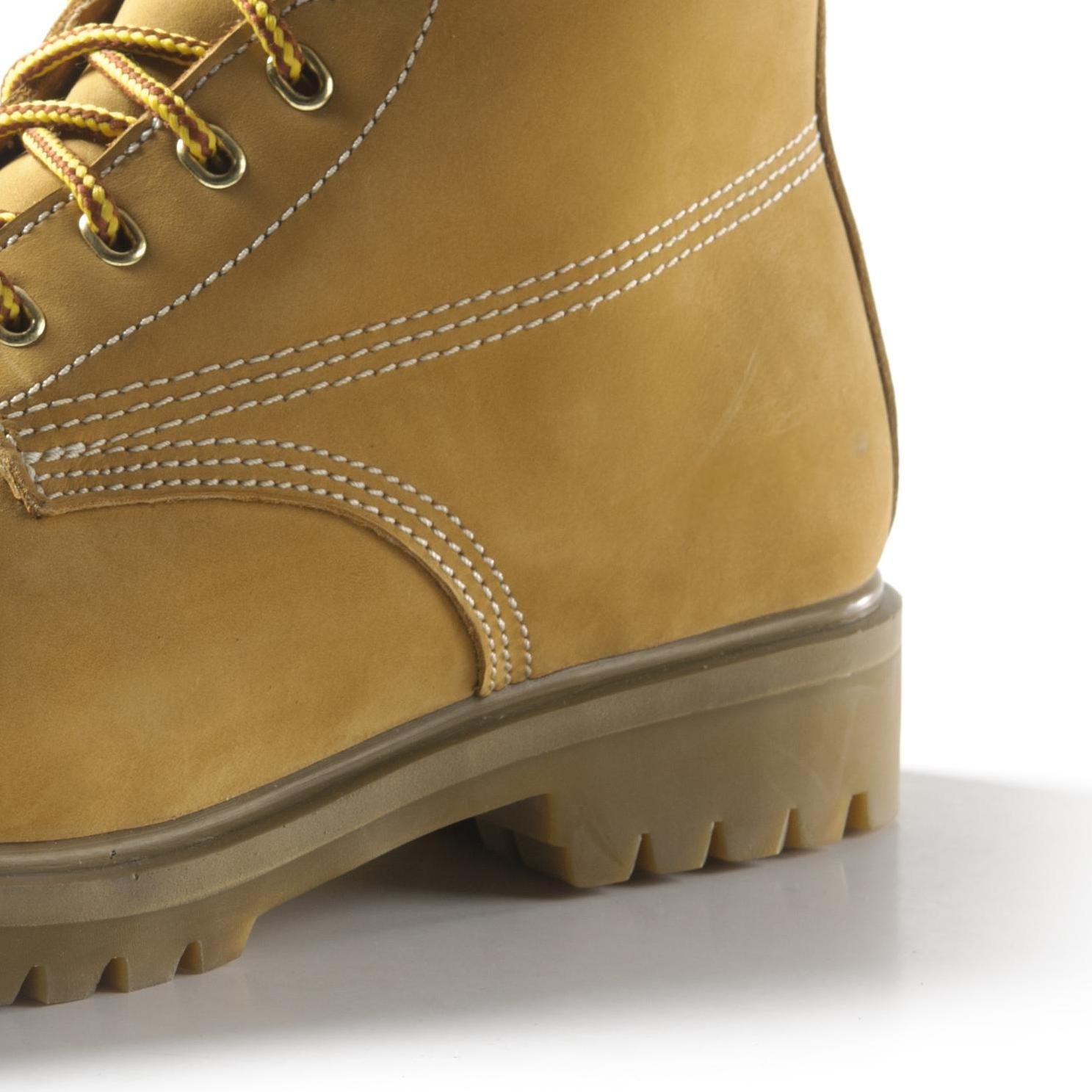 Blue Full-grain Cow Leather Tactical Boots