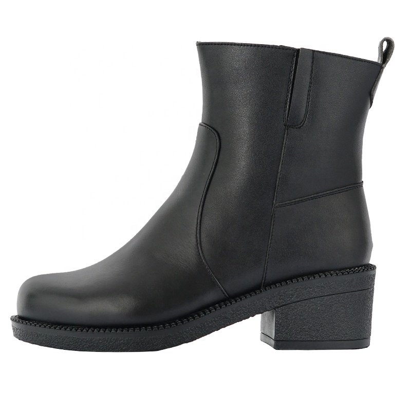 Hot Autumn/Winter Women's Martin Boots Non-Slip Fashion Leather Waterproof High Ankle Boots