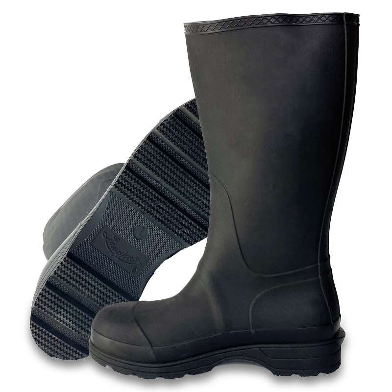 Custom Men's Lightweight Knee High Black EVA Wellington Rain Boots for Women Wholesale