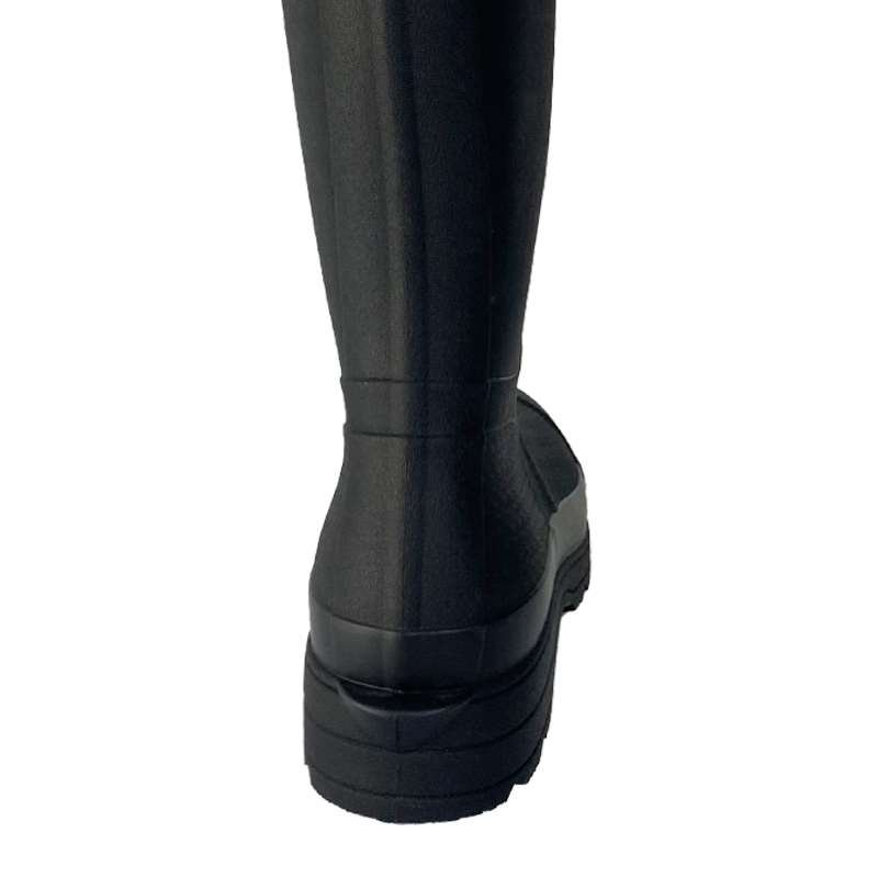 Custom Men's Lightweight Knee High Black EVA Wellington Rain Boots for Women Wholesale