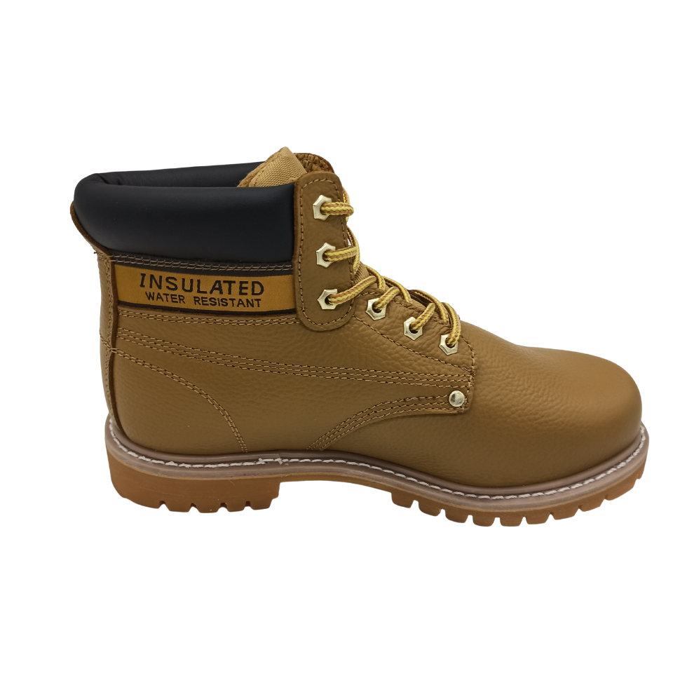 JDS Custom Leather Brown Ankle Ladies British Walking Work Boots For Men