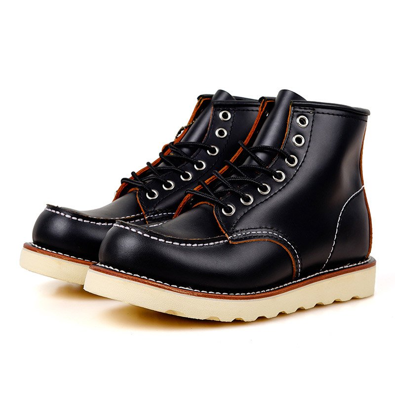 Handcraft 875 goodyear welted boots High Dunk full genuine leather short boots for men women
