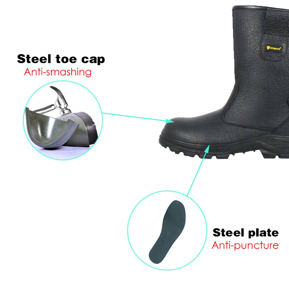 High-cut Custom Waterproof Steel Toe Woodland Forest Safety Boots S3 for Men