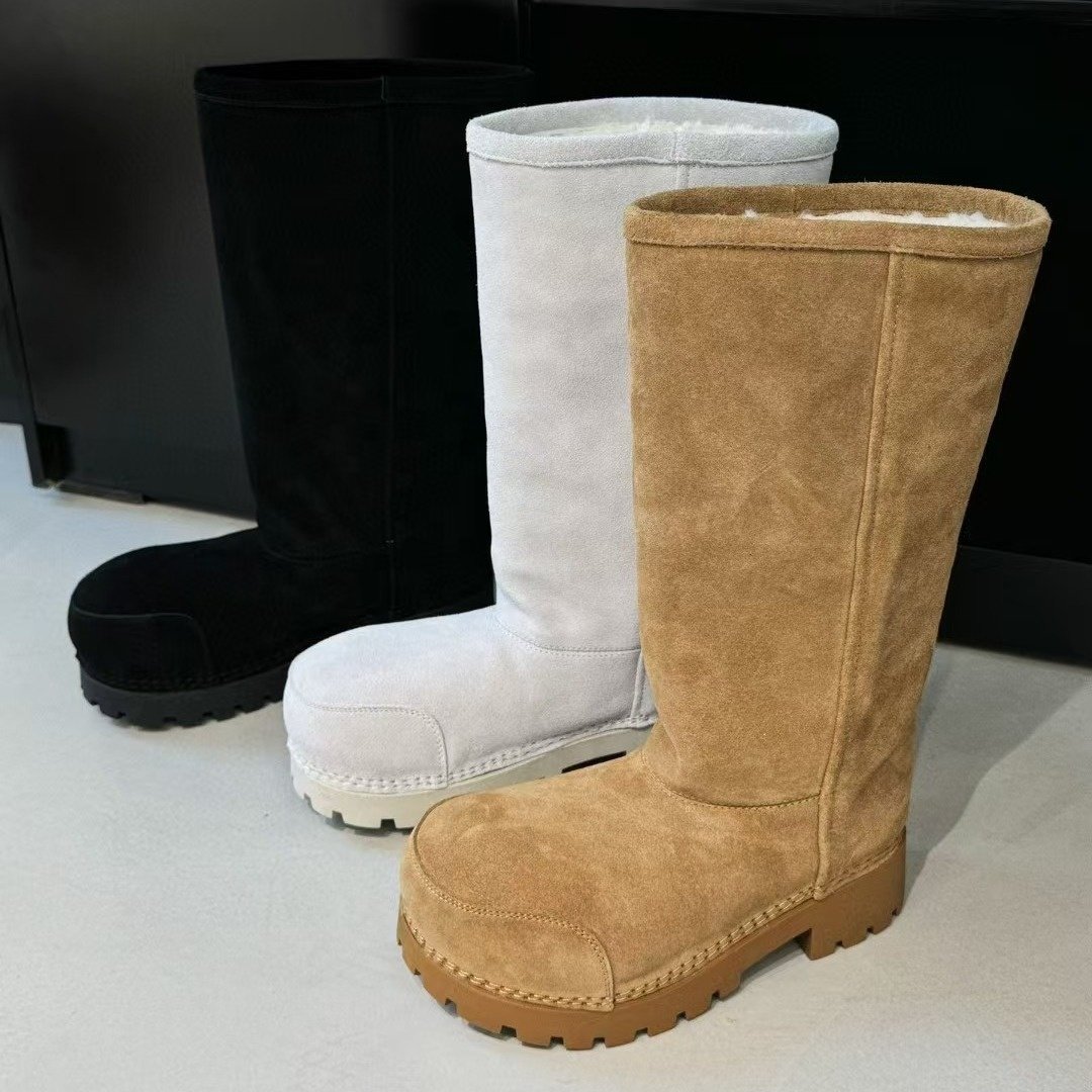 2024 New Designer Women Boot Women's Brown Alaska High Suede Boots