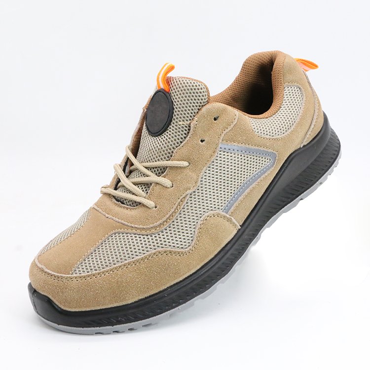 MaxiPact High-Class Work Safety Shoes with Standard Suede+Mesh Plastic Toe PU Outsole Good Price Boot Slip Protection