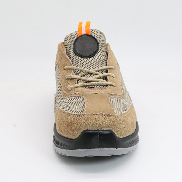 MaxiPact High-Class Work Safety Shoes with Standard Suede+Mesh Plastic Toe PU Outsole Good Price Boot Slip Protection