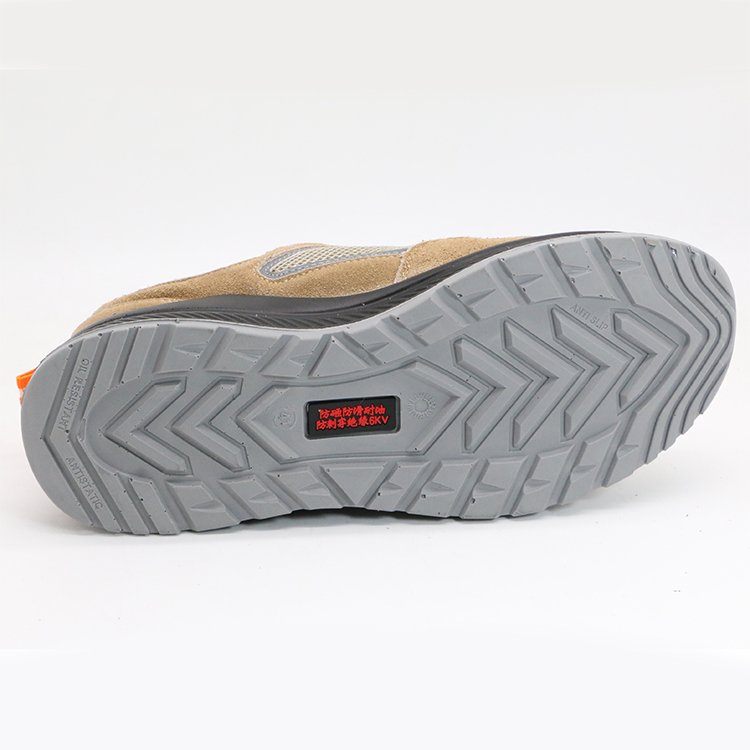 MaxiPact High-Class Work Safety Shoes with Standard Suede+Mesh Plastic Toe PU Outsole Good Price Boot Slip Protection