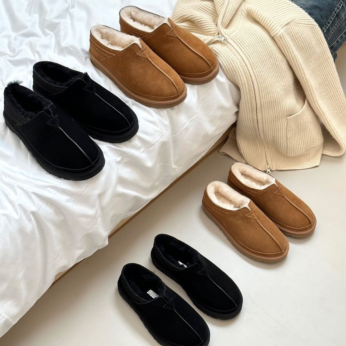 2024 Winter New Brand Short Cut Boots with Embroidered Real Fur Integrated Snow Boots Easy to Wear and Take Off Warm Shoes