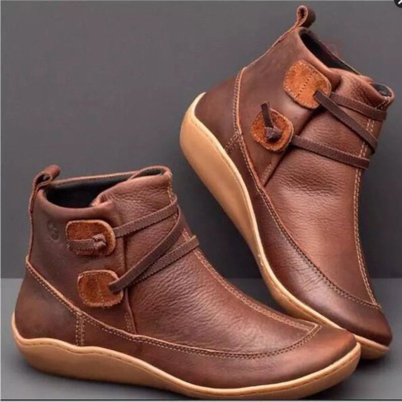 Autumn And Spring Boots For Women Lace-up Ankle Women's Shoes Fashion And Comfortable Boots For Women