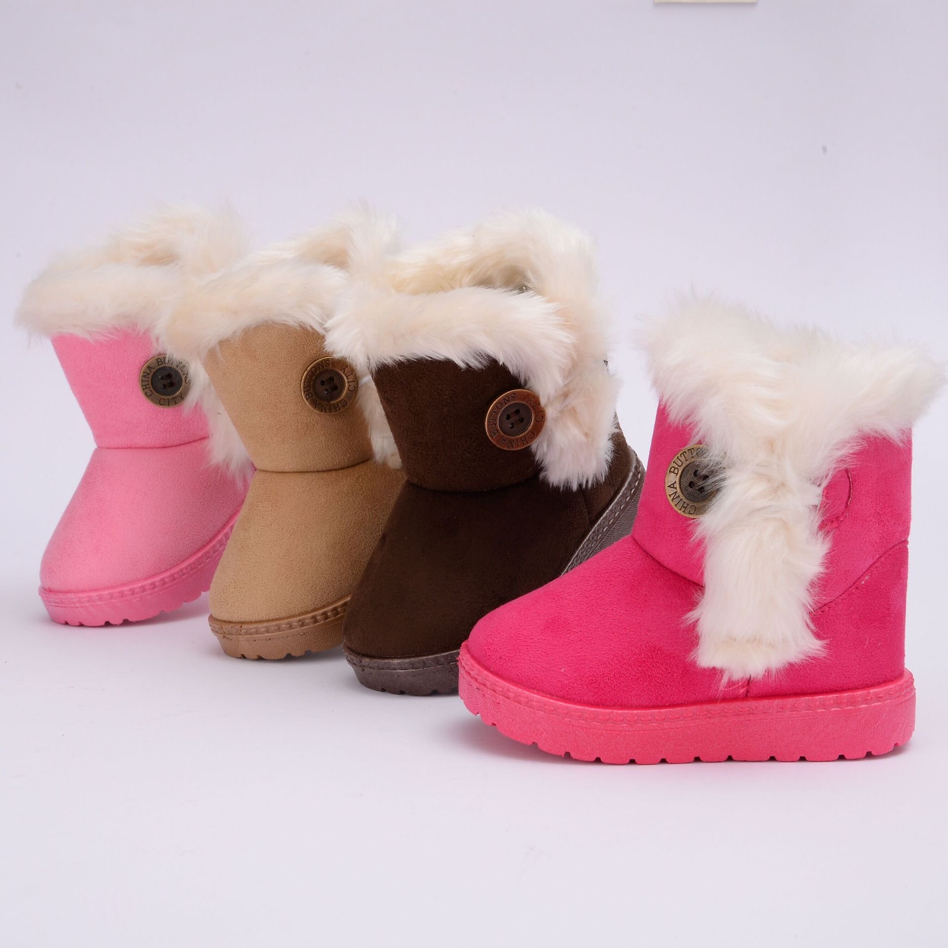 Fashion Children's snow boots thickened kids' boots winter warm ankle boots Shoes for child
