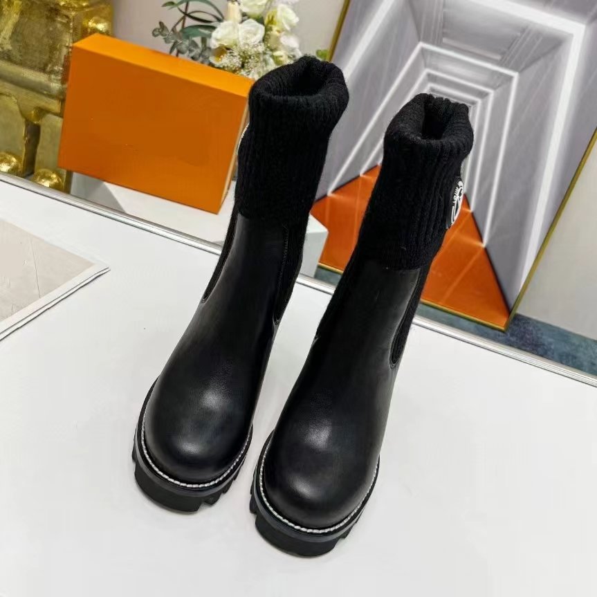 Top quality factory price brand name luxury designer ankle boots genuine leather boots for women with heels