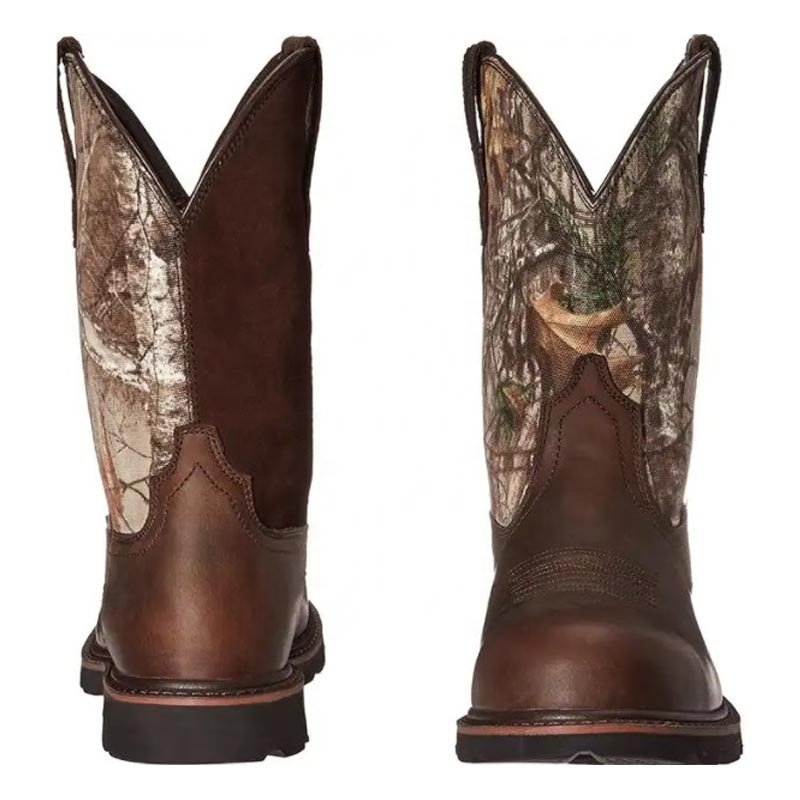 dropshipping 2023 Personality Leather Lined Boots Men' s big Size Western Cowboy Boots Embroidered Men' s riding Boots cowboy