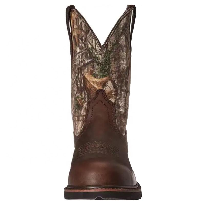dropshipping 2023 Personality Leather Lined Boots Men' s big Size Western Cowboy Boots Embroidered Men' s riding Boots cowboy