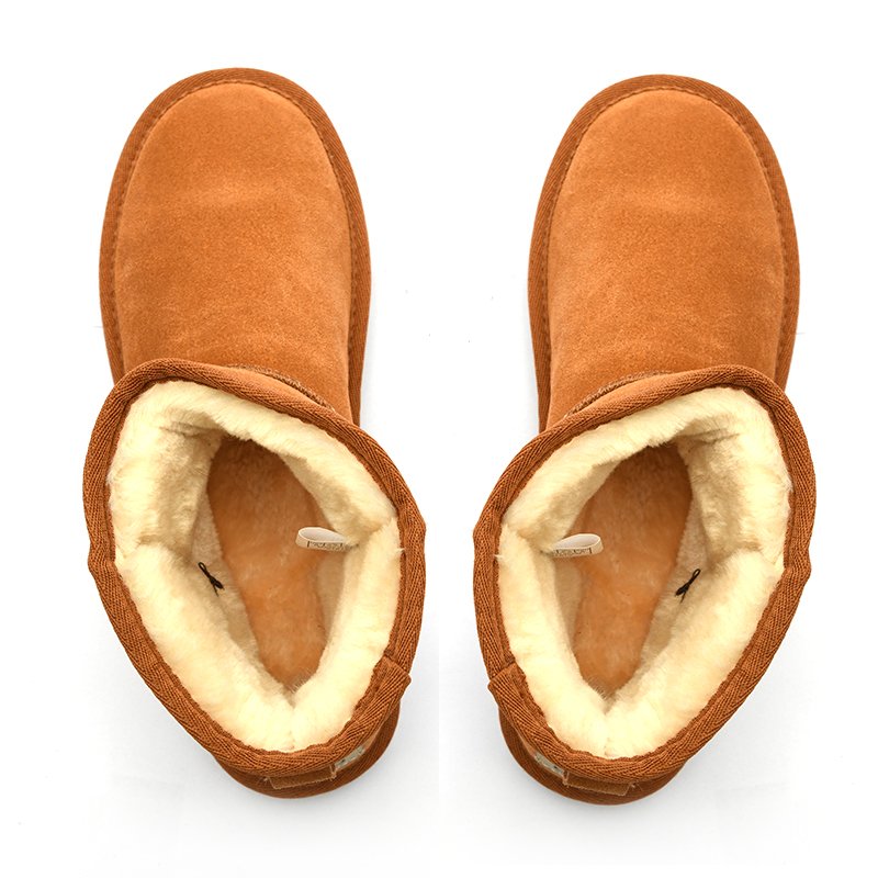 lowest price high quality classical lady shoes sheepskin suede wool fur snow boots