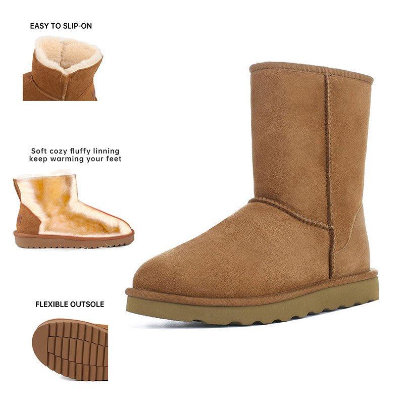 2024 New Products Four Style Boots Can Be Choose Boots Real Wool Fur Women snow Boots Winter