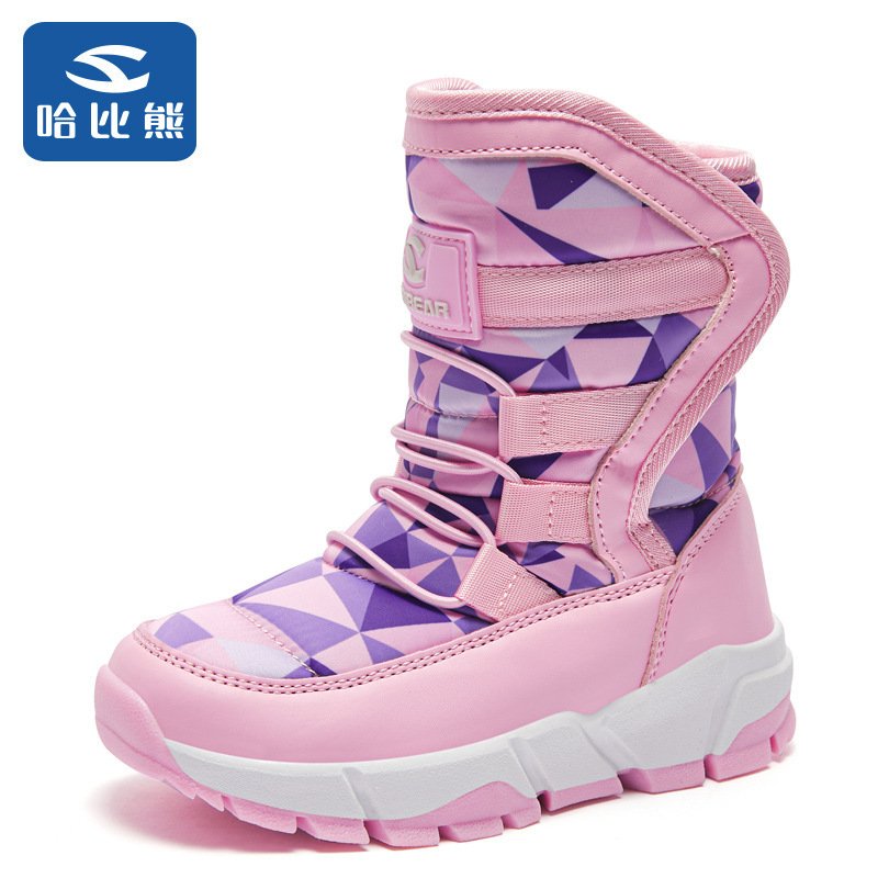 Wholesale Winter Children Boots kids Snow Boots For Boys Sneakers Girls Casual Sport Shoes Fashion Waterproof Warm Cotton Shoes