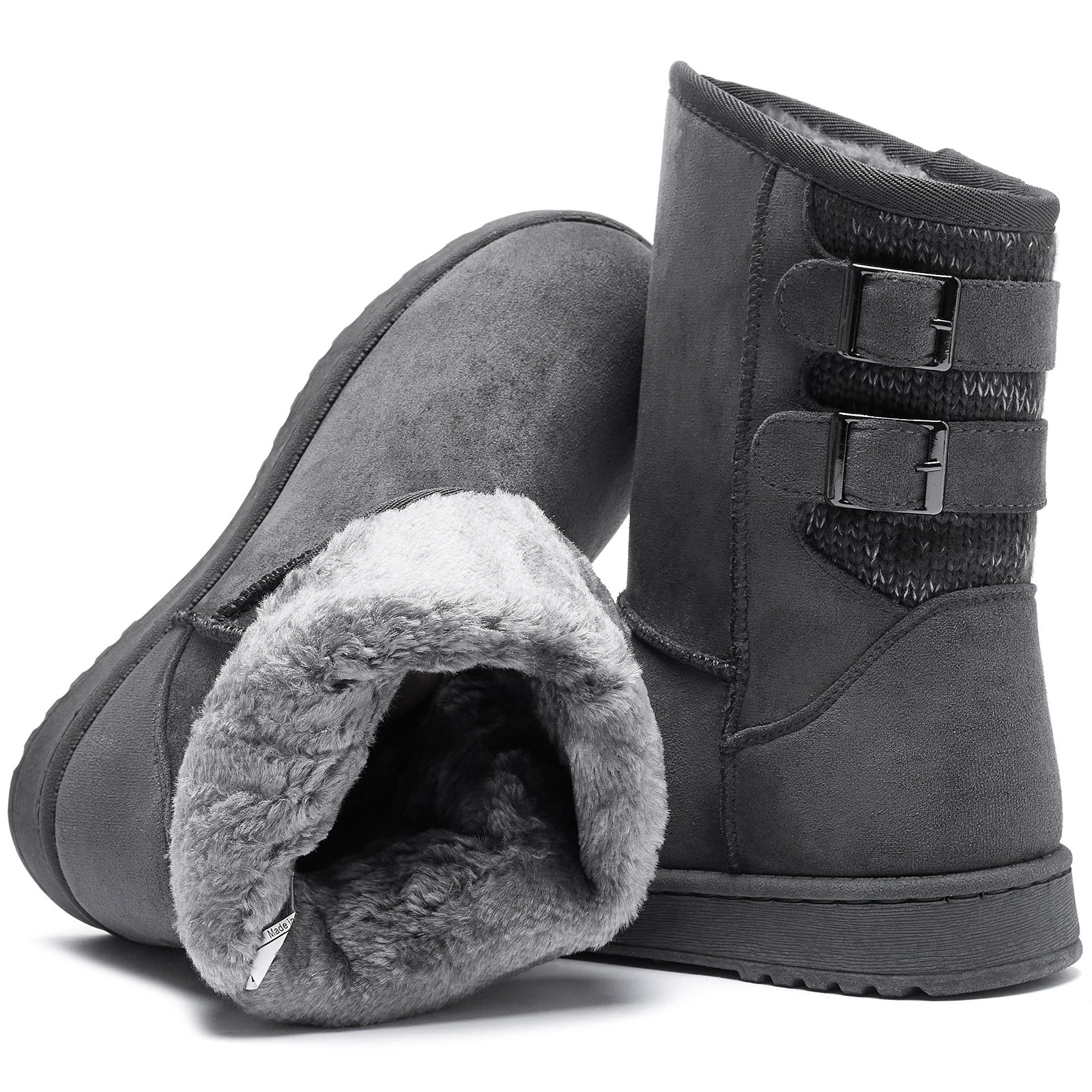 XRH New design snow boots for winter women ankle boots shoes woman lady mid calf fur snow boots shoes