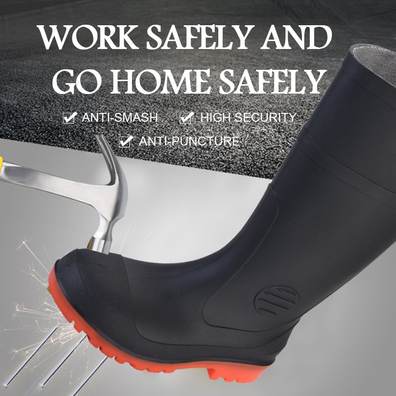 CE Certified Safety Boots with Steel Toe and Steel Sole - Customizablle Color and Logo Options