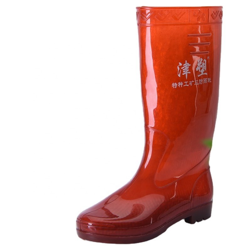 High quality Profession Wholesale Outdoor Work gumboots Antistatic Chemical Resistant PVC Safety Waterproof Boots
