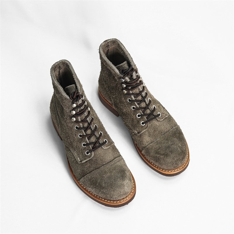 Hot sale Brown Man Boots Hitop High Quality Tresemme Botanique Genuine Leather Hiking Cowboy Boots Men