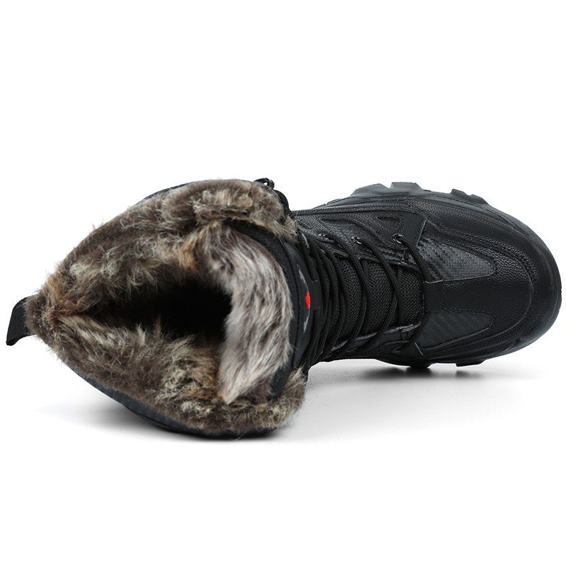 New Trend Winter Trekking Boot for Men High Ankle Waterproof Sports Work Safety Outdoor Hiking Shoes Leather Upper