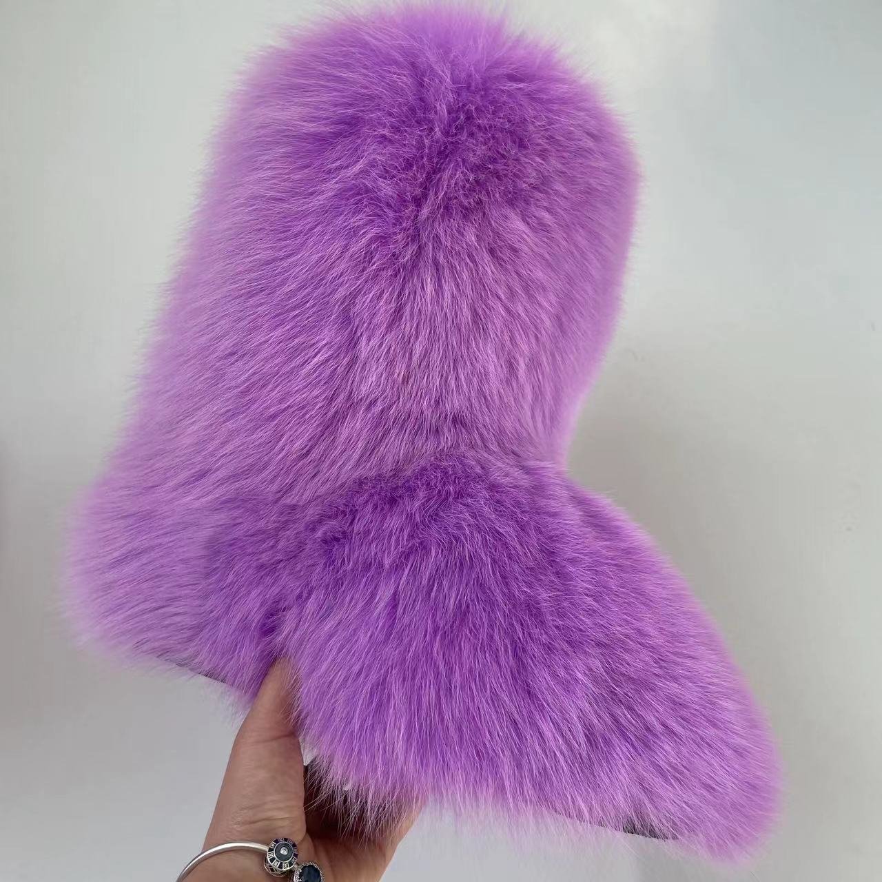 Plush Warm Style Winter Boots Women Shoes Hot Sell Real Fur Boots Ladies New Design Furry Snow Boots Fashion Trend Plus Size