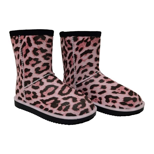 Fashion High Quality Women's Winter Warm Non-Slip Flat leopard print Snow Boots