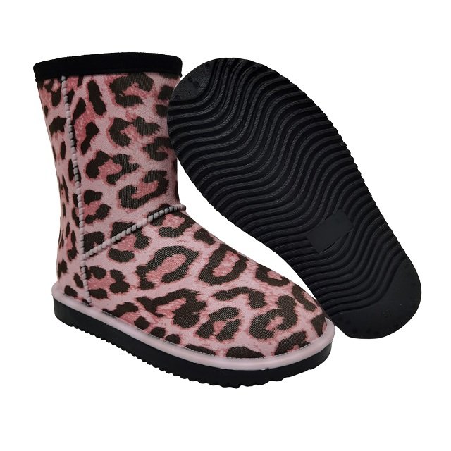 Fashion High Quality Women's Winter Warm Non-Slip Flat leopard print Snow Boots
