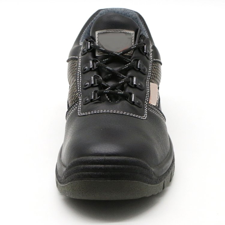 ENTE SAFETY Low cut embossed split cow leather upper anti-smash waterproof cat work safety shoes for men