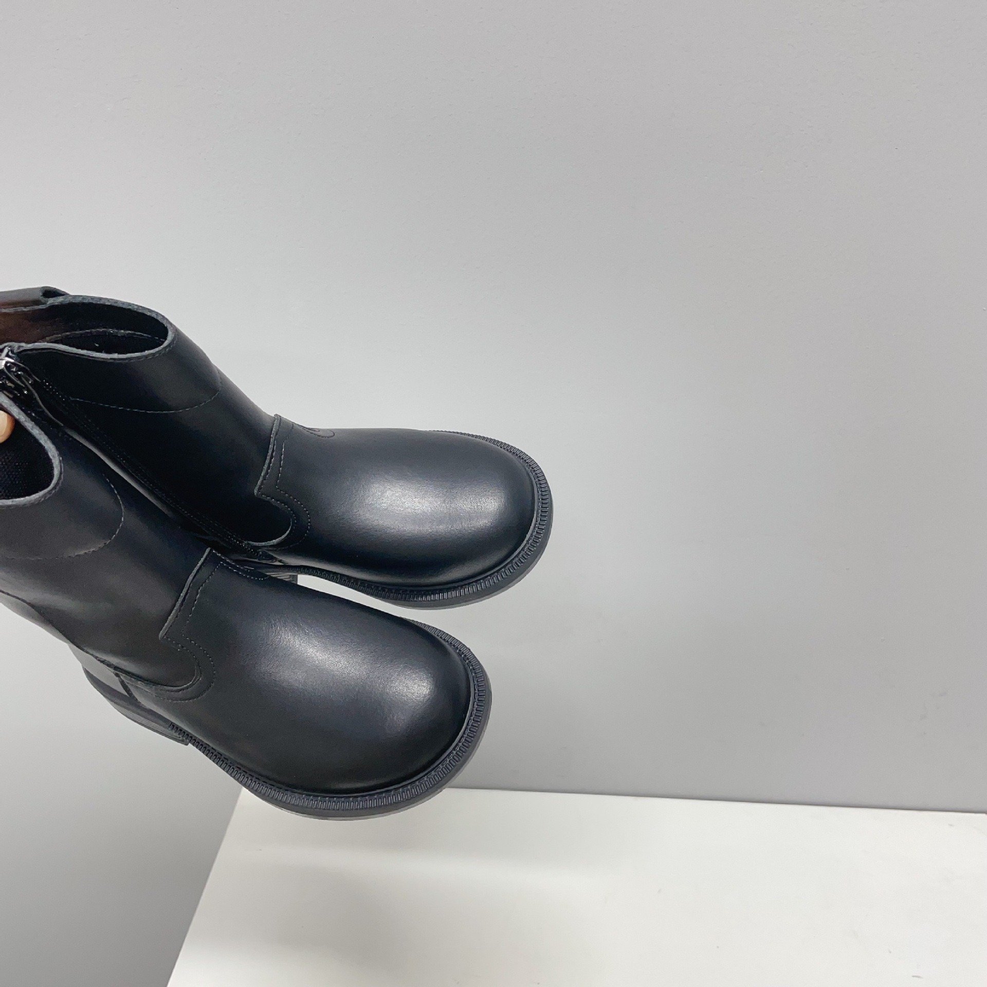 2024 New Autumn And Winter children midi Cowboy boot shoes wholesale girls non-slip zip fashion high quality kids Boots