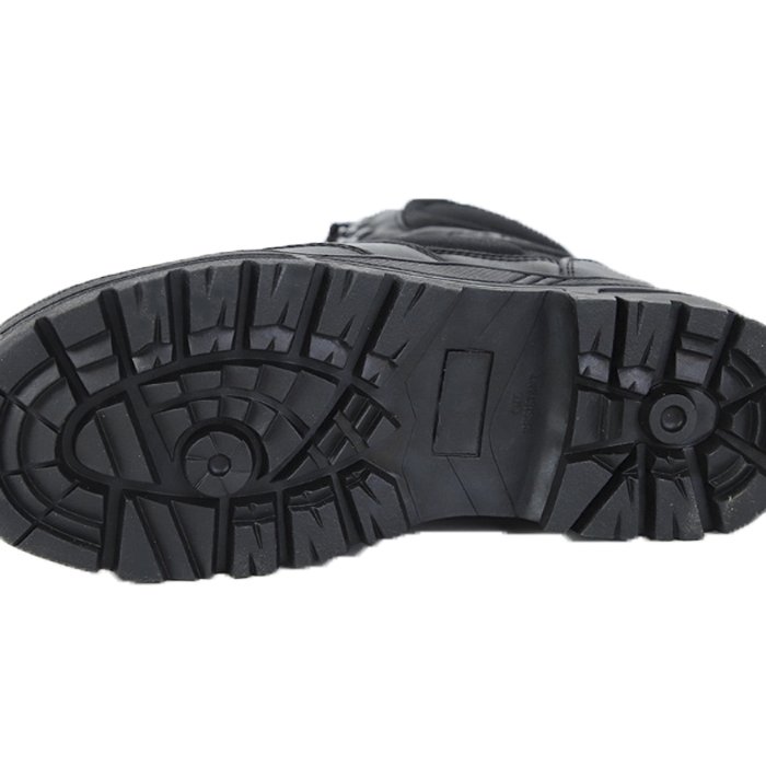 men's Leather Black Tactical training outdoor boots shoes Durable Waterproof Leather Safety Boots for Men